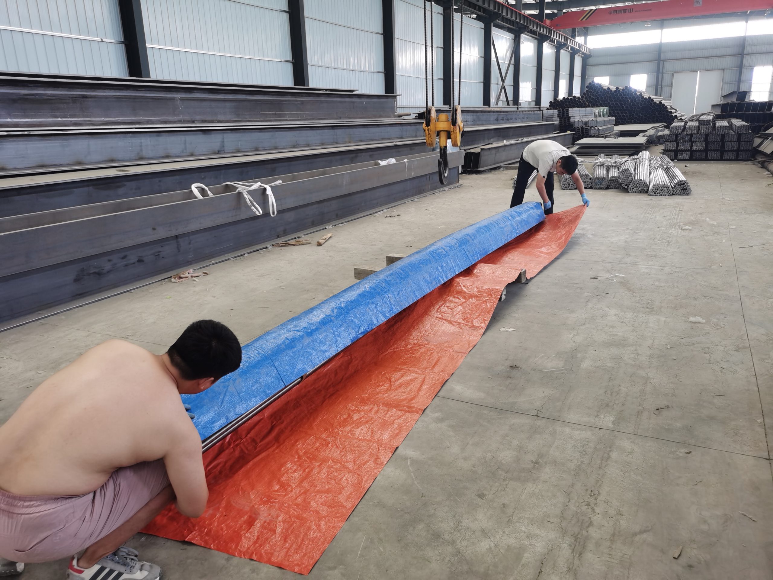 Detalle del embalaje de barras de acero cold-drawn lista para carga